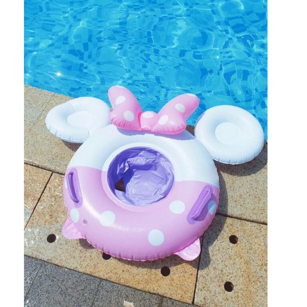 Inflatable Swim Ring with Seat and Handle for baby Girl